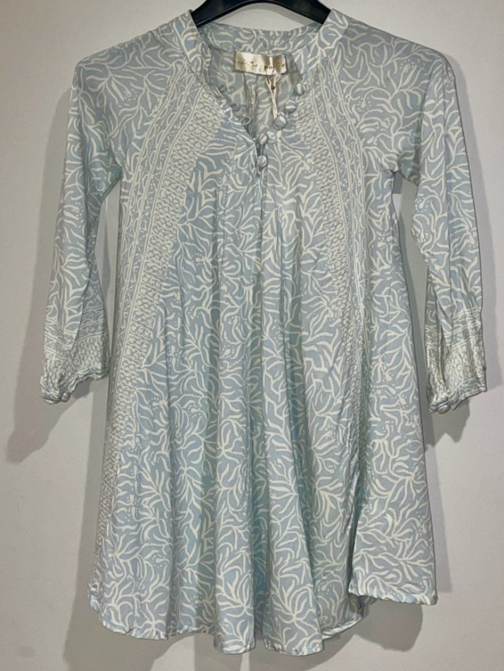 Natalie Martin Fiore Kids Blue Floral Boho Dress – New